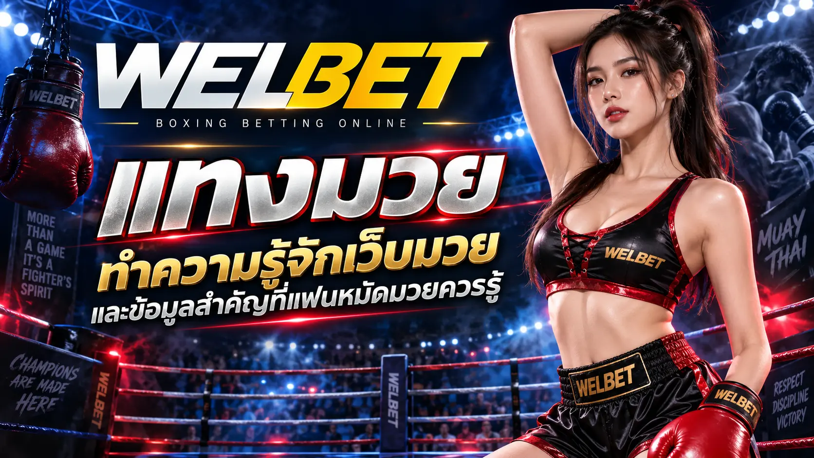 welbet มวยออนไลน์ ทำความรู้จักเว็บมวย และข้อมูลสำคัญที่แฟนหมัดมวยควรรู้