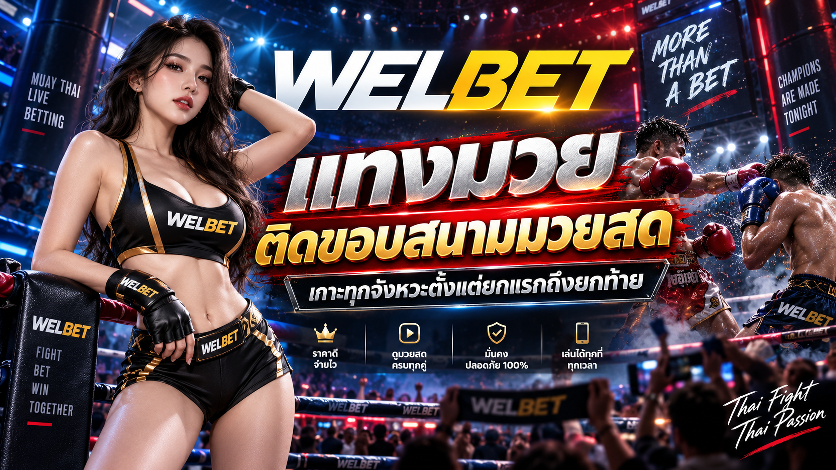 แทงมวย welbet ติดขอบสนามมวยสด เกาะทุกจังหวะตั้งแต่ยกแรกถึงยกท้าย